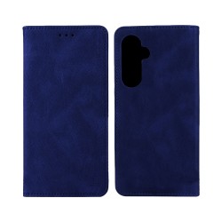 Capa Flip de Couro com Bolso Interno para Samsung Galaxy S23 FE Azul Capa Flip de Couro com Bolso Interno para Samsung Galaxy S23 FE Azul